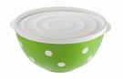 Bicolour salad bowl with lid "Marusya" 2 L